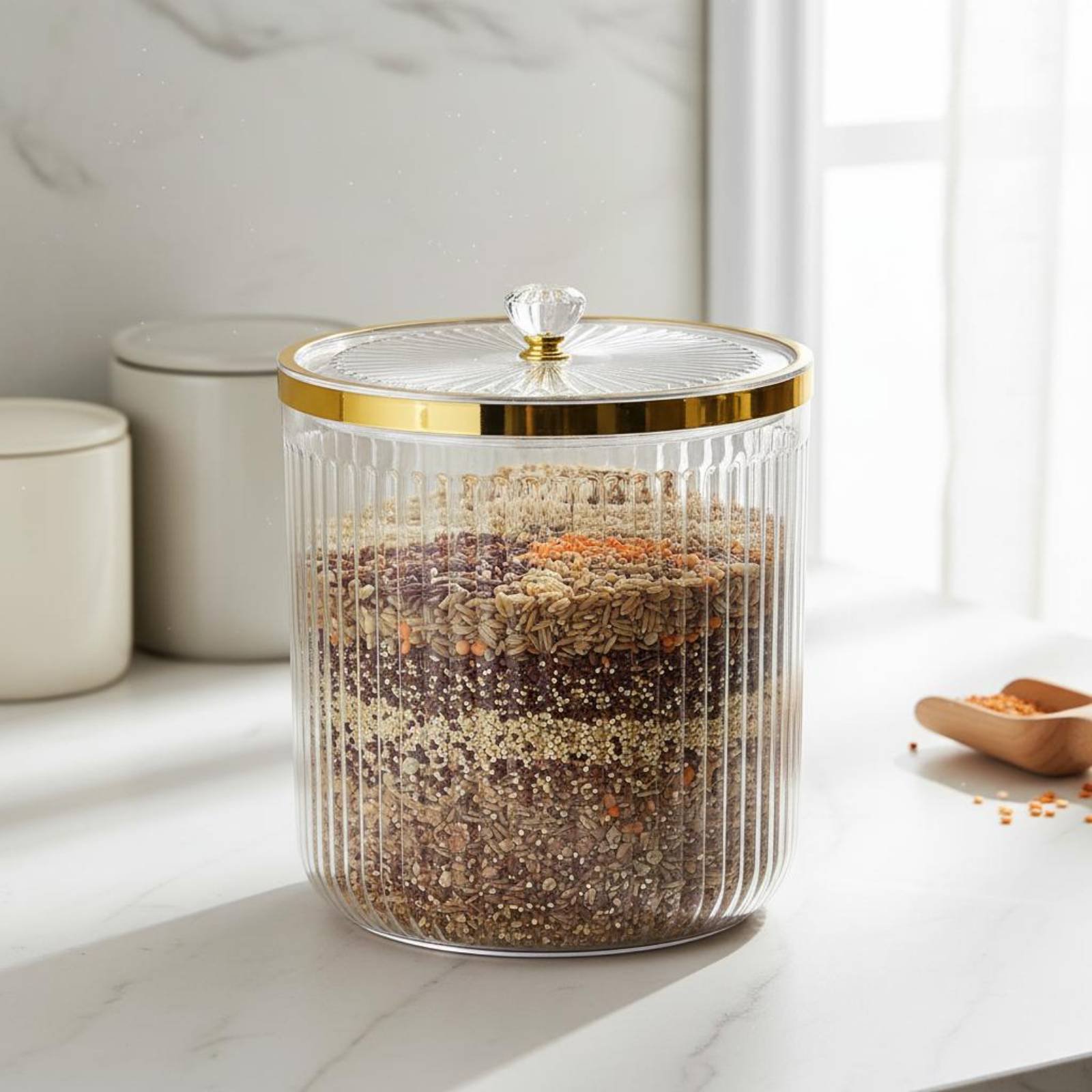 Dry Food Storage Container Wid - Food Storage Jars 评论和价格