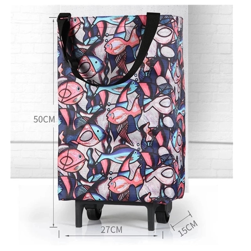 Folding Storage Bag High Capac - Food Storage On Wheels 评论和价格