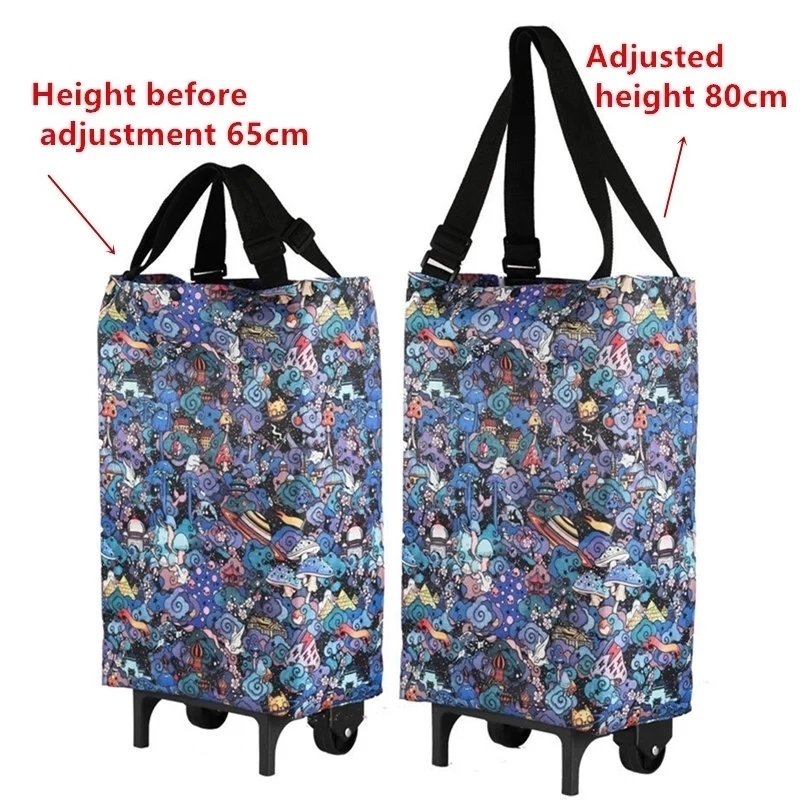 Folding Storage Bag High Capac - Food Storage On Wheels 评论和价格
