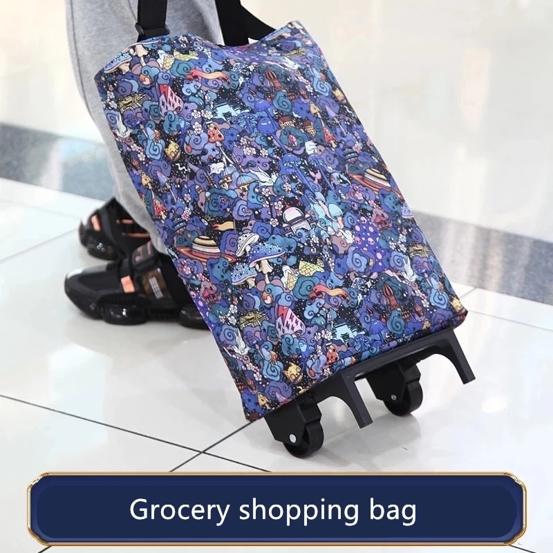 Folding Storage Bag High Capac - Food Storage On Wheels 评论和价格