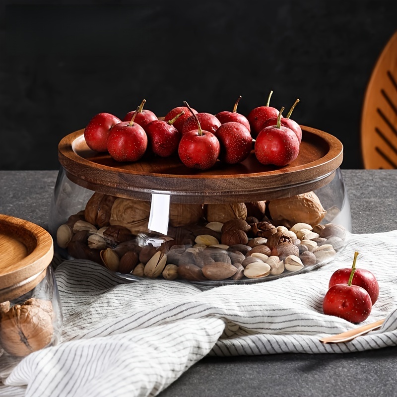 Glass Canisters with Wooden Li - Food Storage Lidl 评论和价格