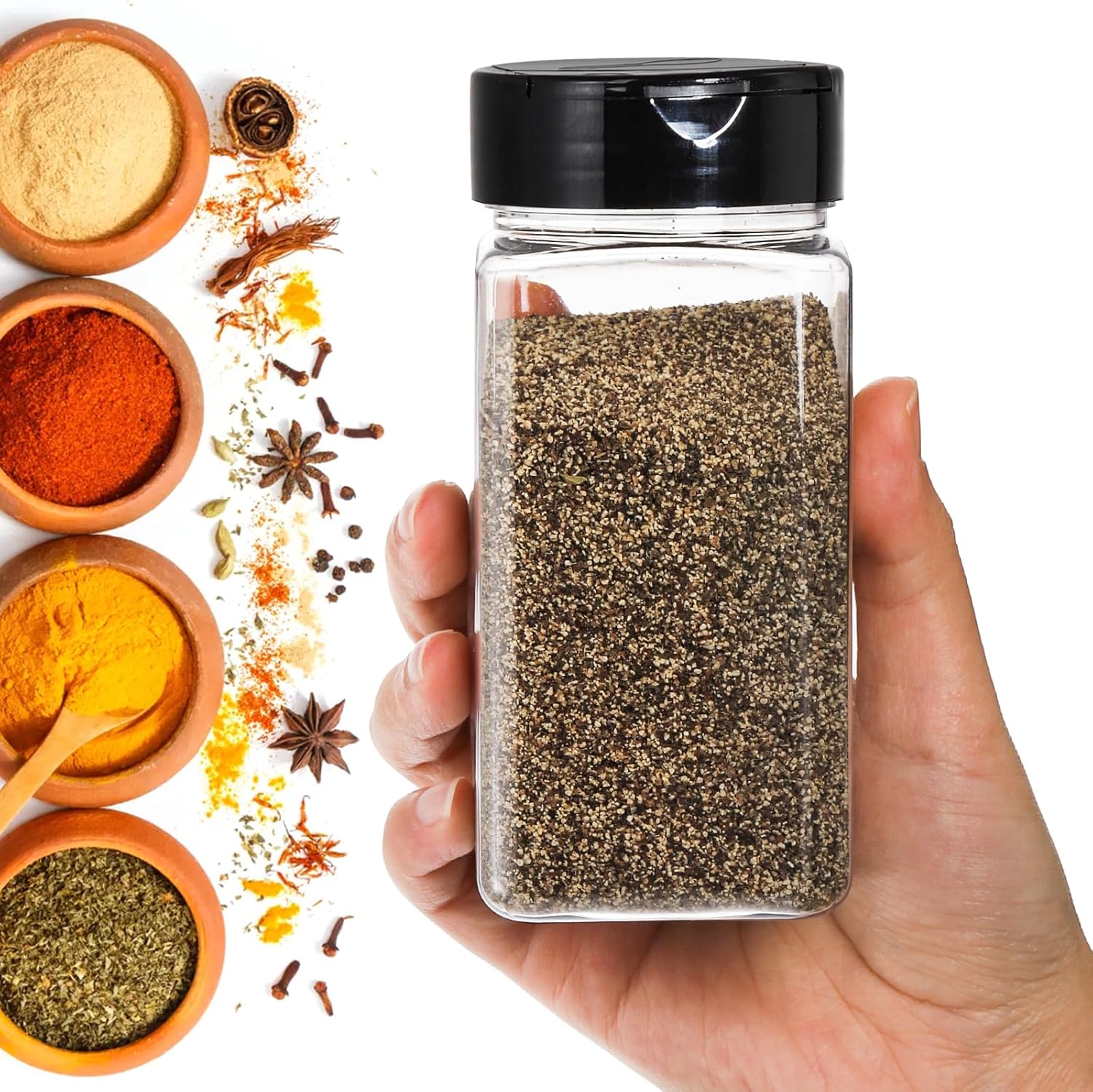 Square Large Plastic Spice Jar - Food Storage Jars 评论和价格