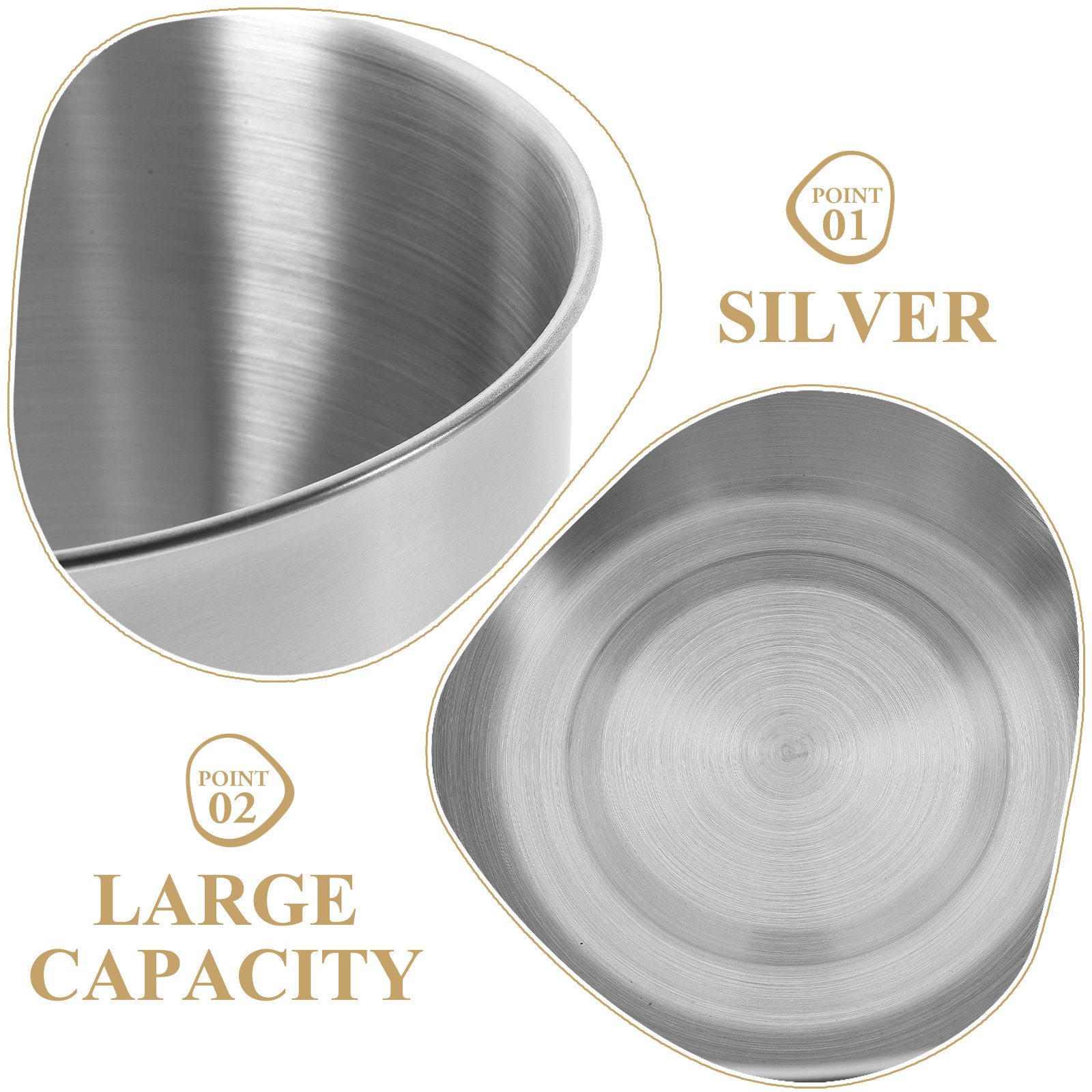 Deep Stainless Steel Mixing Bo - Food Storage In Stainless Steel 评论和价格