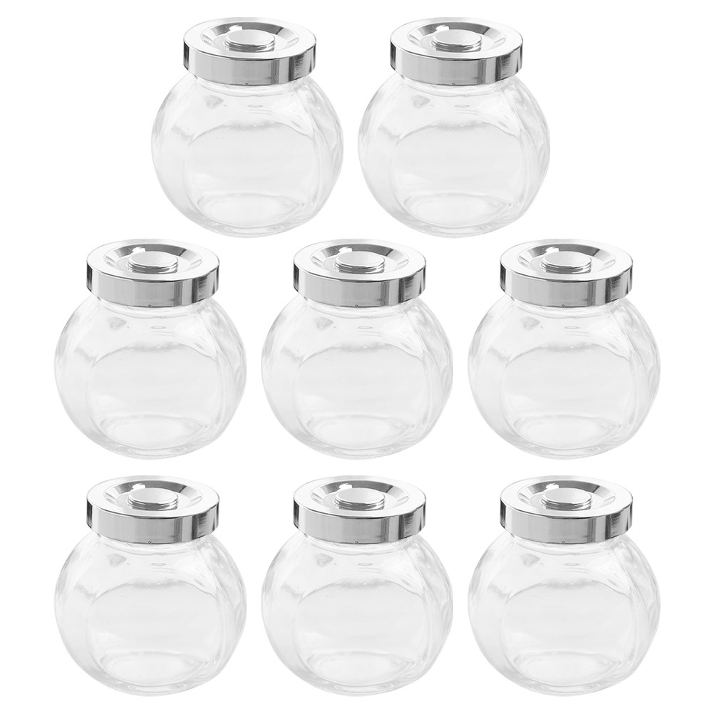 8Pcs Lightweight Portable Glas - Food Storage Jars 评论和价格
