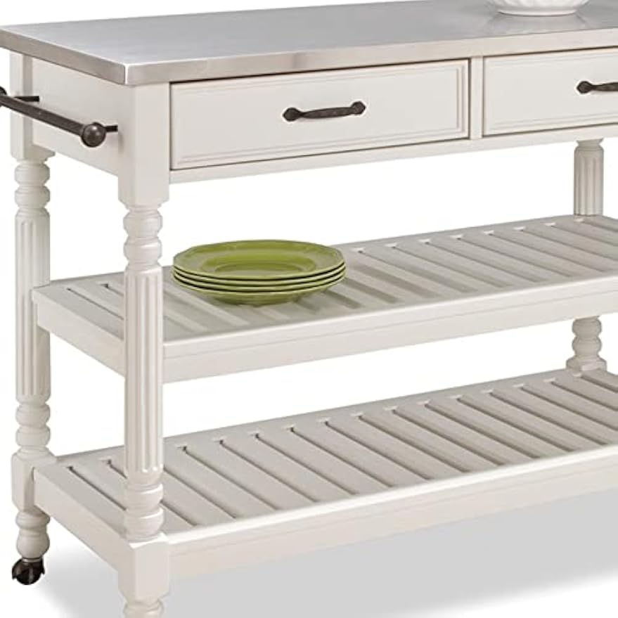 Mobile Kitchen Island Cart On  - Food Storage On Wheels 评论和价格
