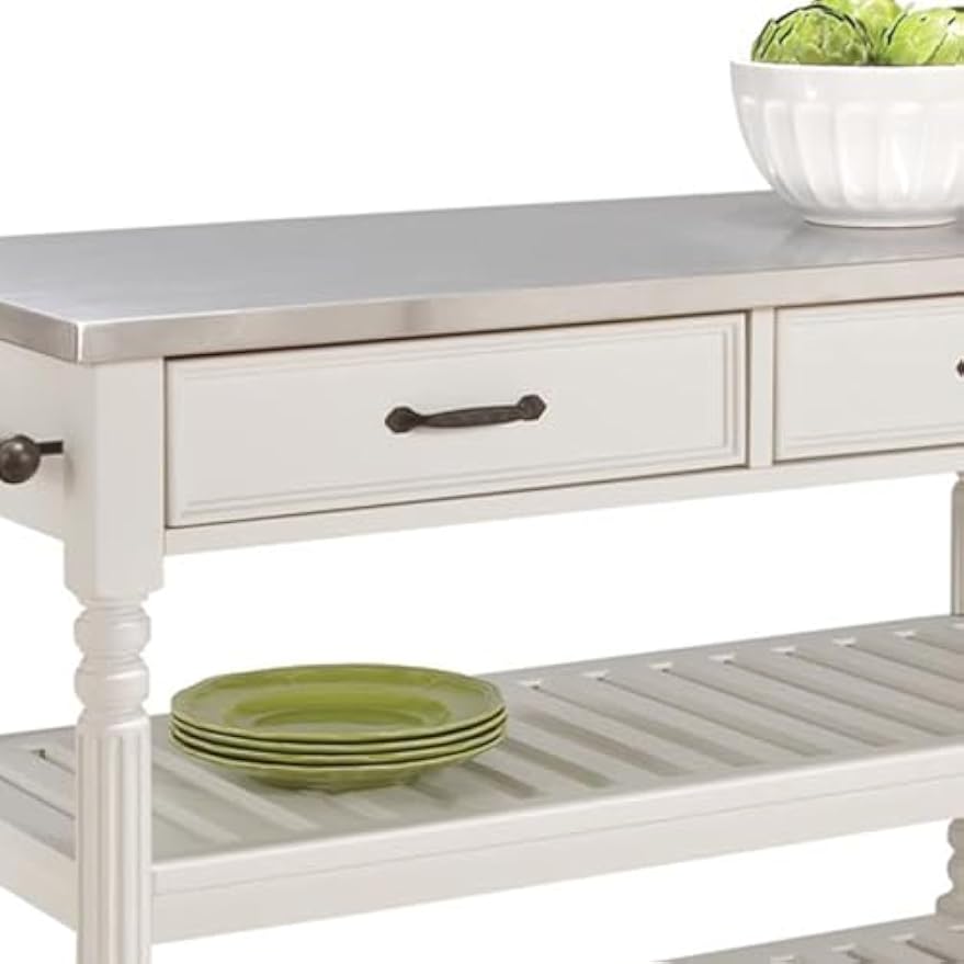 Mobile Kitchen Island Cart On  - Food Storage On Wheels 评论和价格
